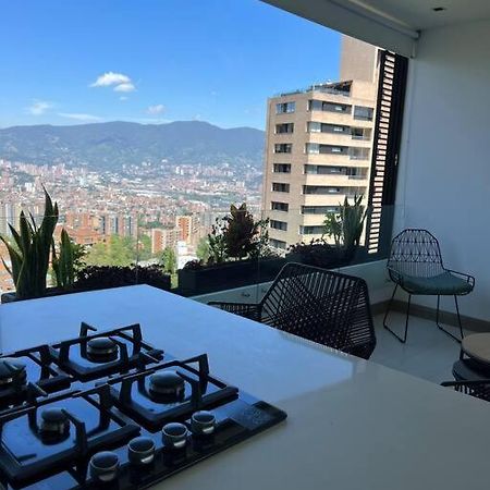 Apartamento De Lujo Con La Mejor Vista De Medellin Apartment Bagian luar foto