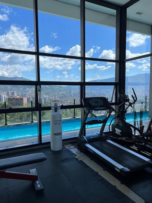 Apartamento De Lujo Con La Mejor Vista De Medellin Apartment Bagian luar foto